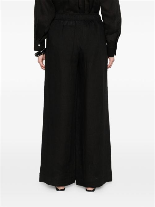 Pantalone donna Marella Sport nero in lino infilato MARELLA Sport | UOMO006